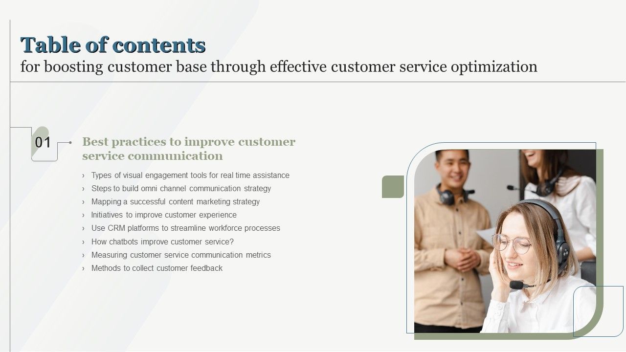 Table_Of_Contents_For_Boosting_Customer_Base_Through_Effective_Customer_Service_Designs_PDF_Slide_1.jpg