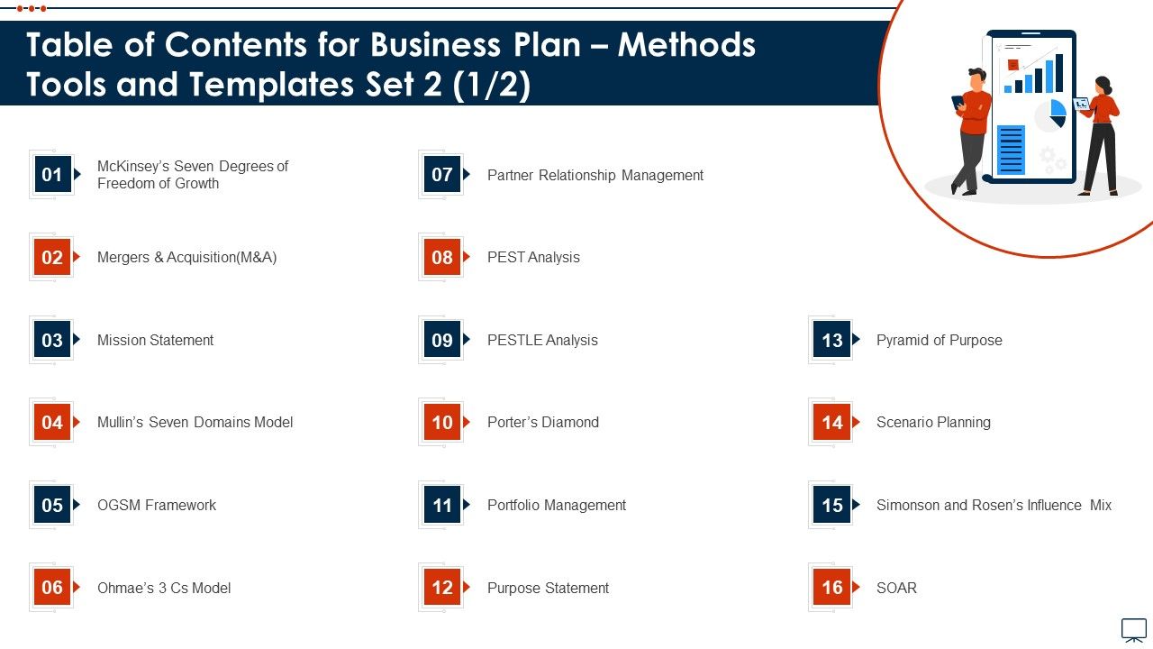 Table_Of_Contents_For_Business_Plan_Methods_Tools_And_Templates_Set_2_Analysis_Formats_PDF_Slide_1.jpg