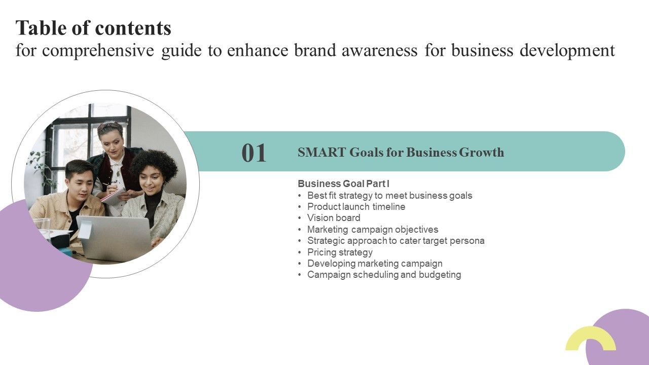 Table_Of_Contents_For_Comprehensive_Guide_To_Enhance_Brand_Awareness_For_Business_Development_Icons_PDF_Slide_1.jpg