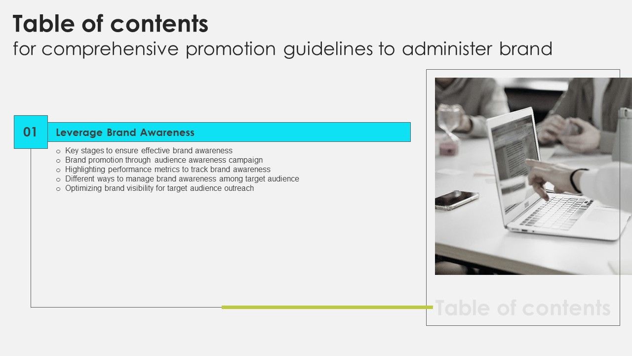 Table_Of_Contents_For_Comprehensive_Promotion_Guidelines_To_Administer_Brand_Slide_Designs_PDF_Slide_1.jpg