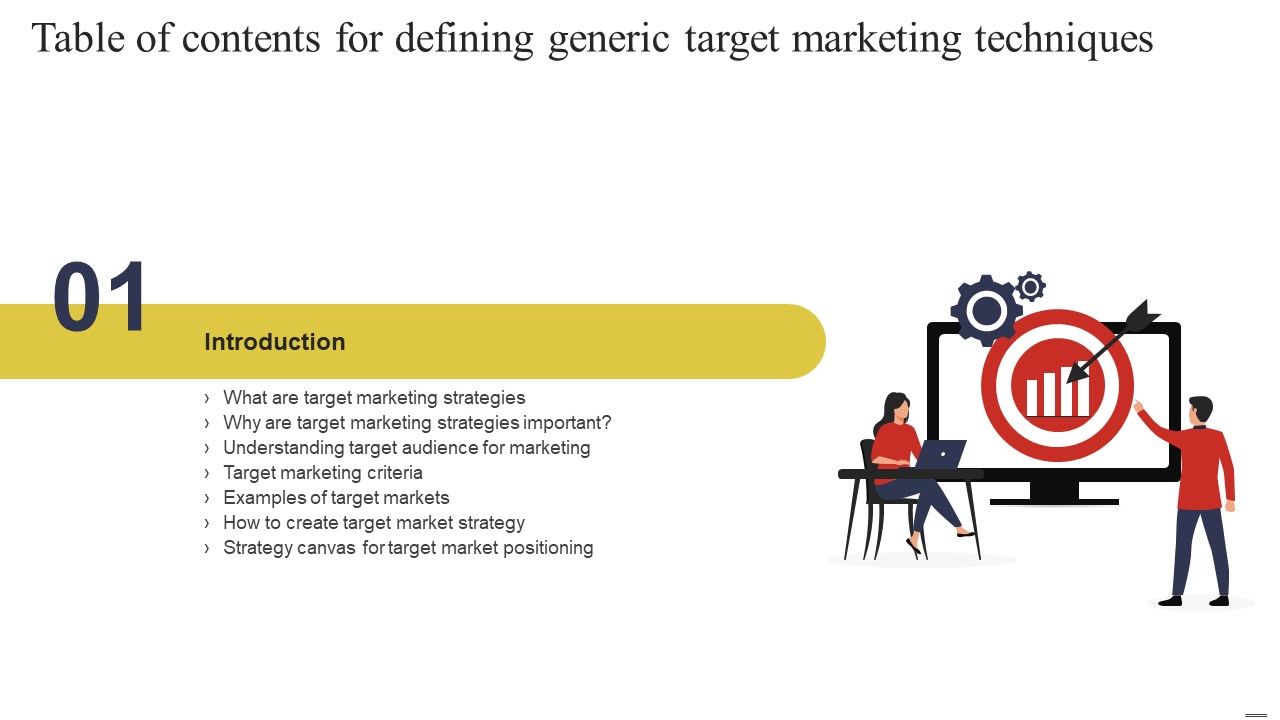 Table_Of_Contents_For_Defining_Generic_Target_Marketing_Techniques_Strategy_Clipart_PDF_Slide_1.jpg