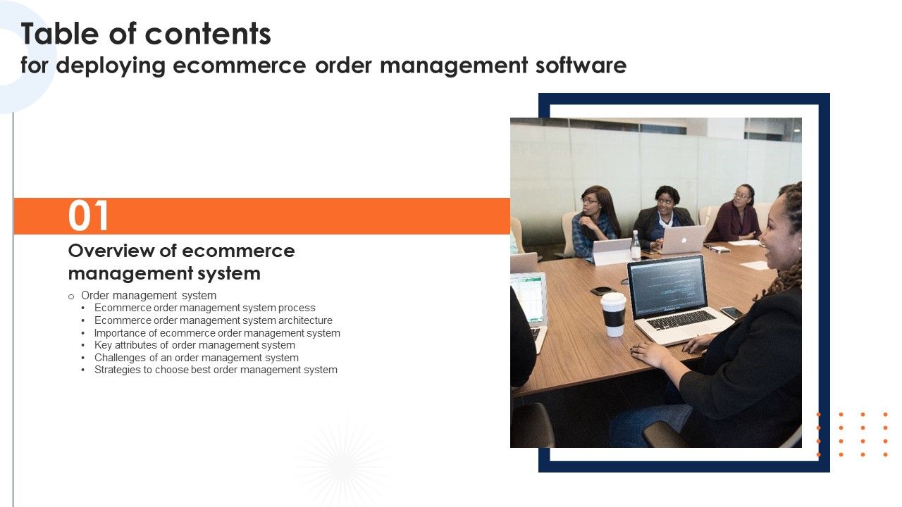 Table_Of_Contents_For_Deploying_Ecommerce_Order_Management_Software_Slide_Download_PDF_Slide_1.jpg