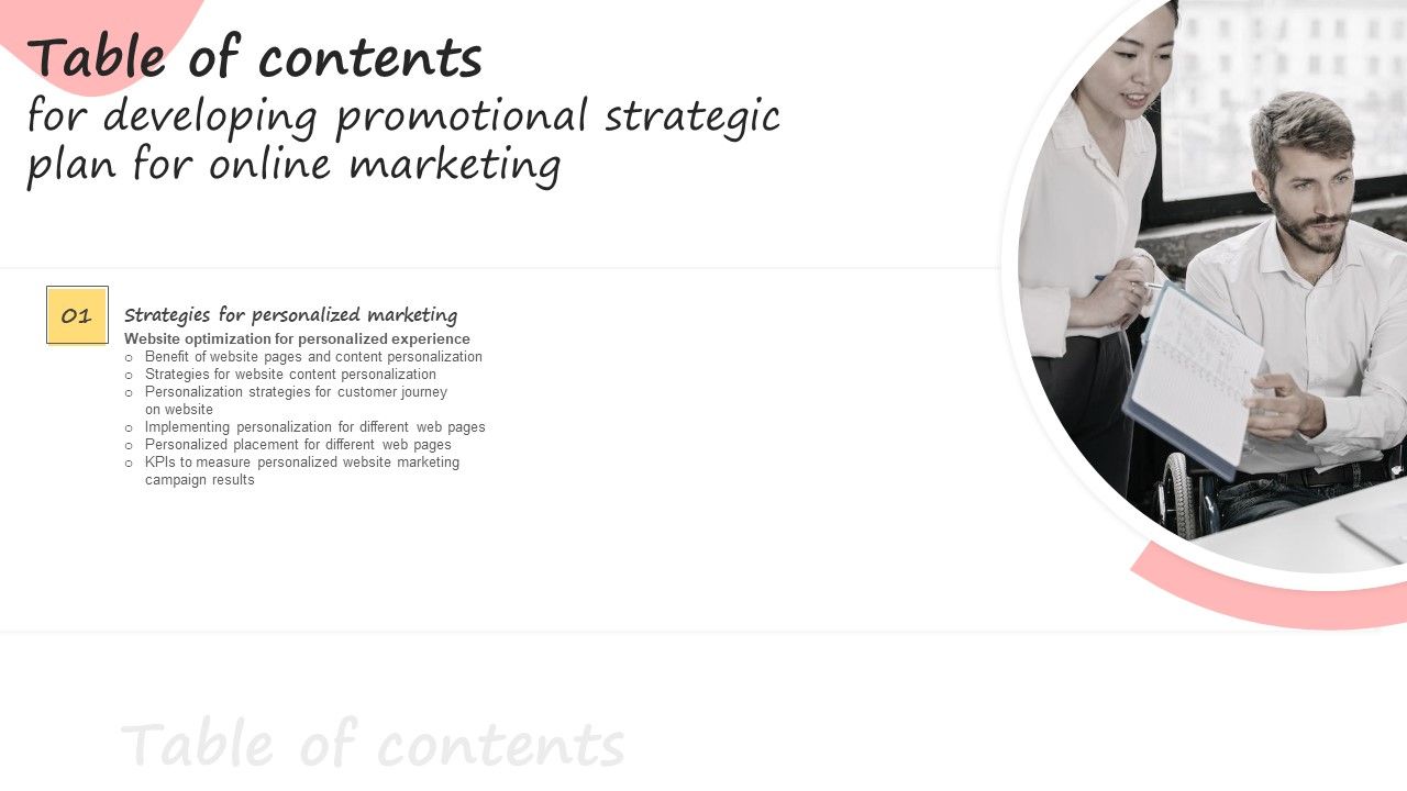 Table_Of_Contents_For_Developing_Promotional_Strategic_Plan_Template_PDF_Slide_1.jpg