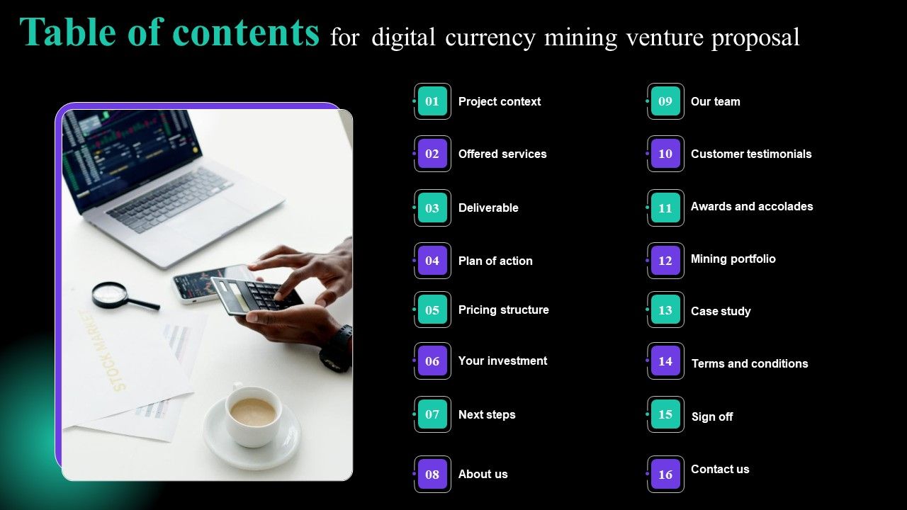 Table_Of_Contents_For_Digital_Currency_Mining_Venture_Proposal_Template_PDF_Slide_1.jpg
