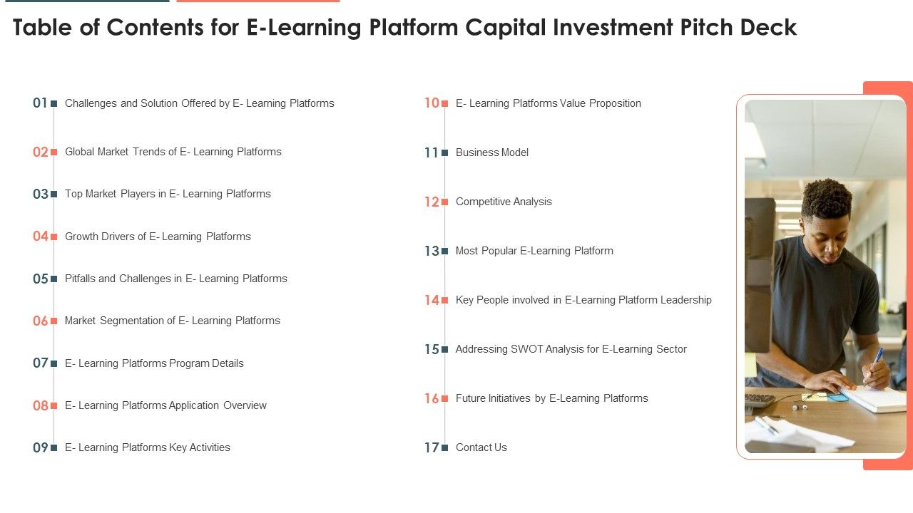 Table_Of_Contents_For_E_Learning_Platform_Capital_Investment_Pitch_Deck_Background_PDF_Slide_1.jpg