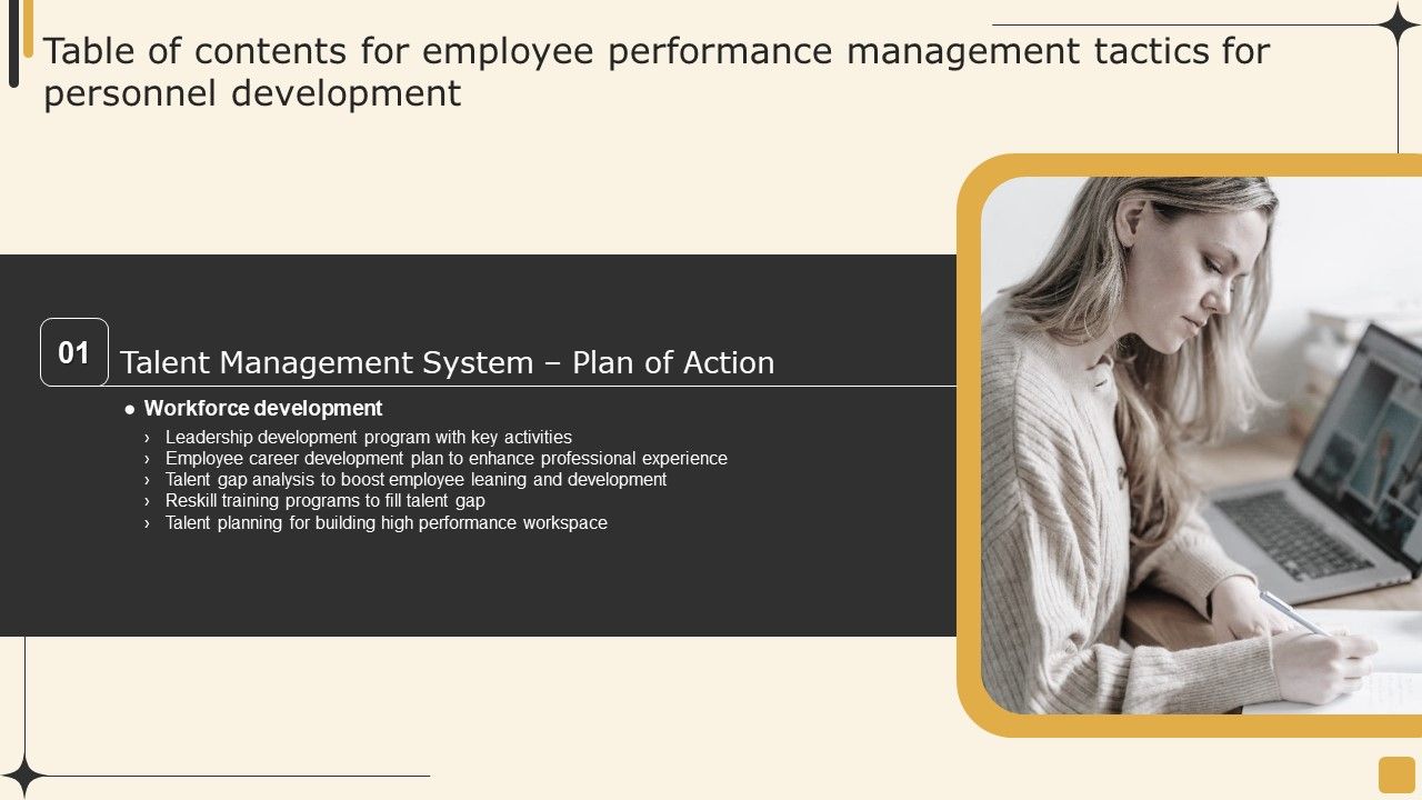 Table_Of_Contents_For_Employee_Performance_Management_Tactics_For_Personnel_Development_Slide_Topics_PDF_Slide_1.jpg