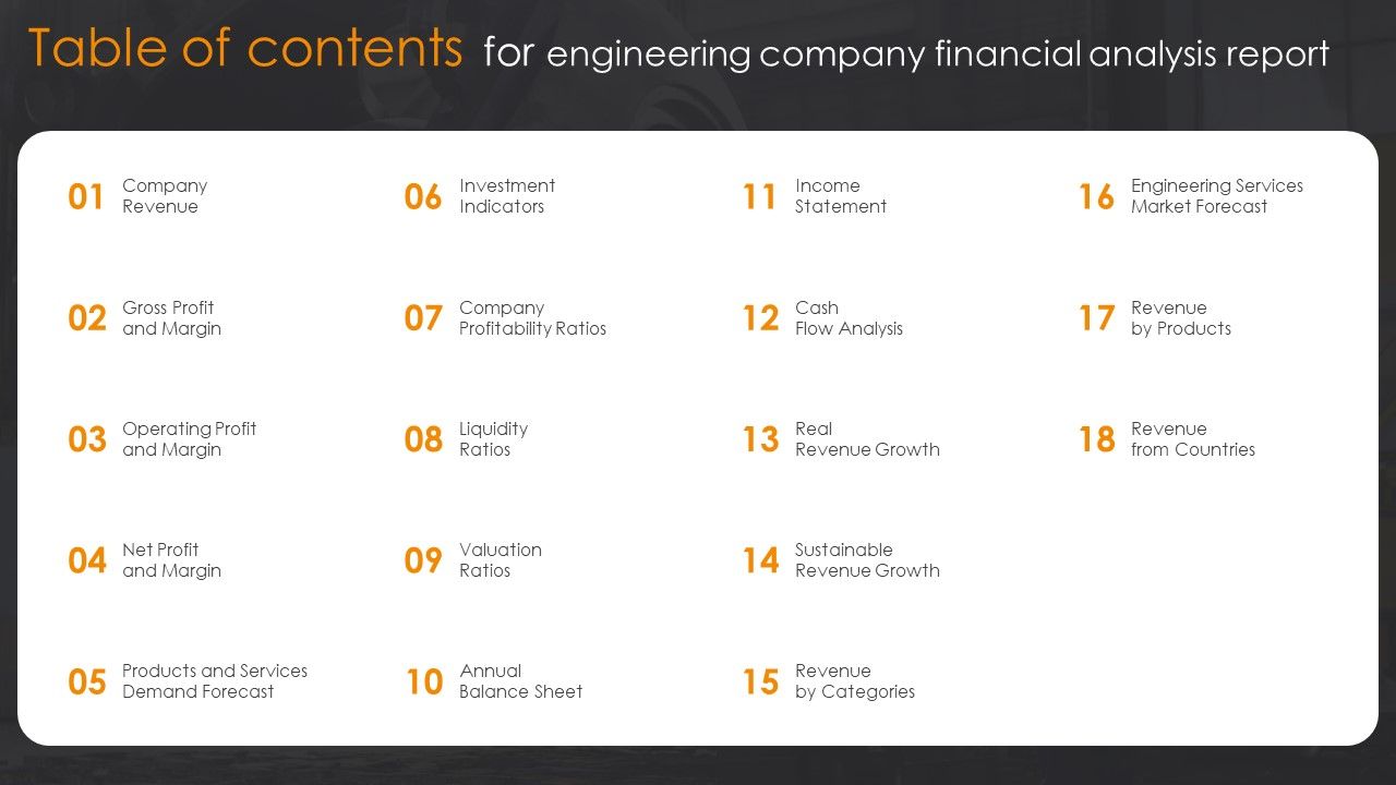Table_Of_Contents_For_Engineering_Company_Financial_Analysis_Report_Microsoft_PDF_Slide_1.jpg