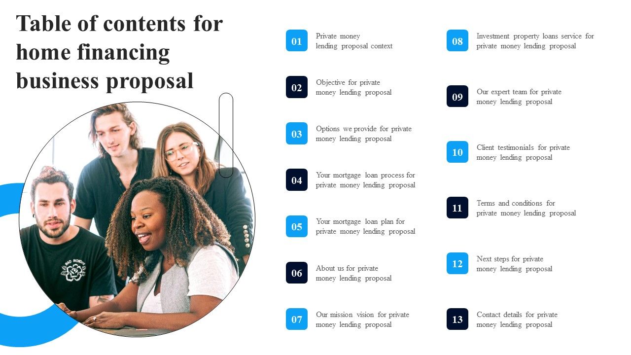 Table_Of_Contents_For_Home_Financing_Business_Proposal_Ppt_Outline_Example_PDF_Slide_1.jpg