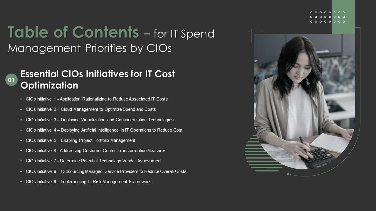 Table_Of_Contents_For_IT_Spend_Management_Priorities_By_Cios_Risk_Template_PDF_Slide_1.jpg