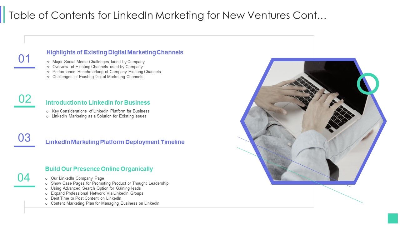 Table_Of_Contents_For_Linkedin_Marketing_For_New_Ventures_Cont_Background_PDF_Slide_1.jpg