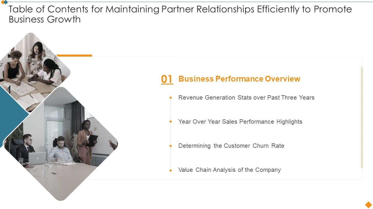 Table_Of_Contents_For_Maintaining_Partner_Relationships_Efficiently_To_Promote_Business_Brochure_PDF_Slide_1.jpg