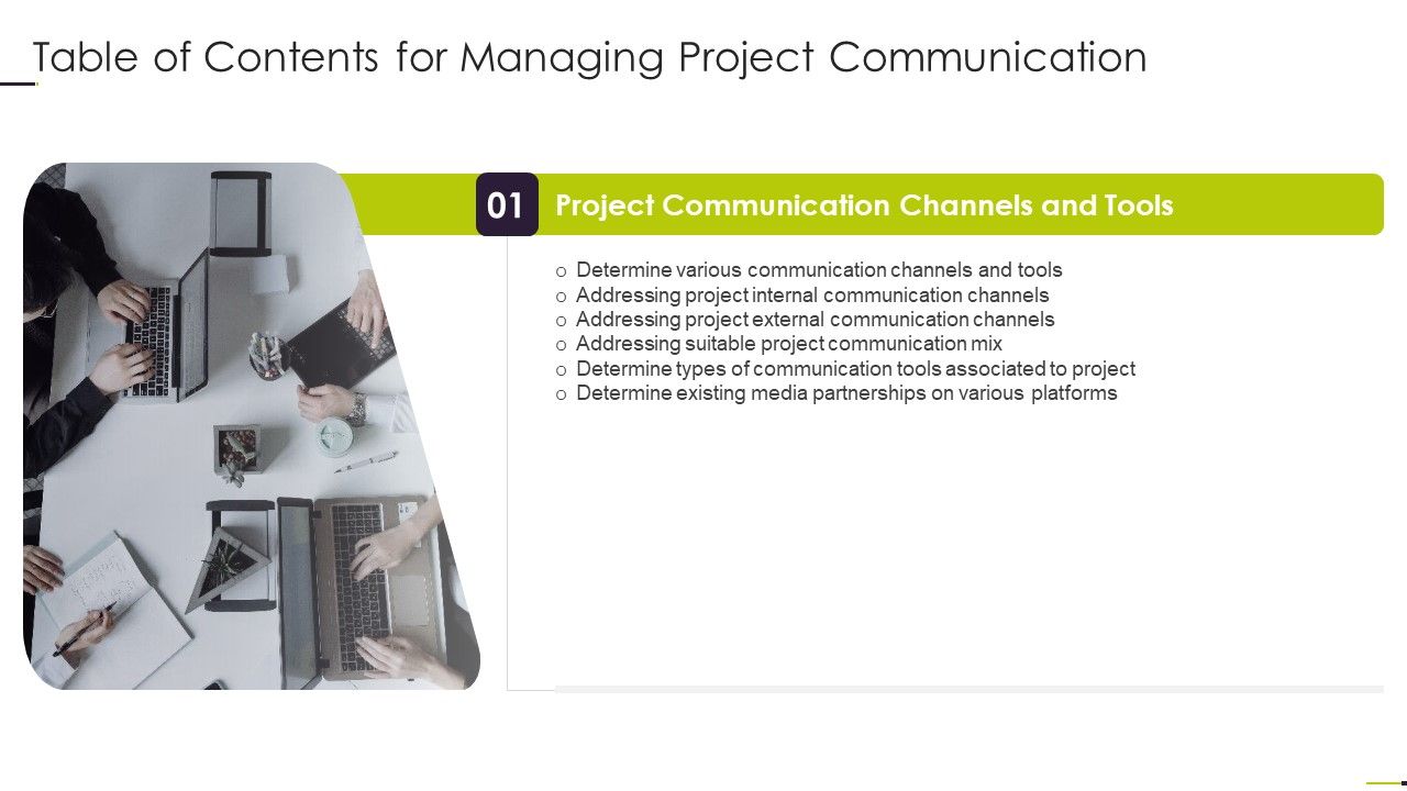 Table_Of_Contents_For_Managing_Project_Communication_External_Ideas_PDF_Slide_1.jpg