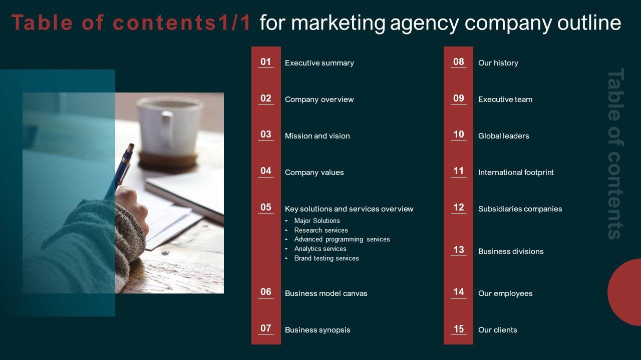 Table_Of_Contents_For_Marketing_Agency_Company_Outline_Formats_PDF_Slide_1.jpg