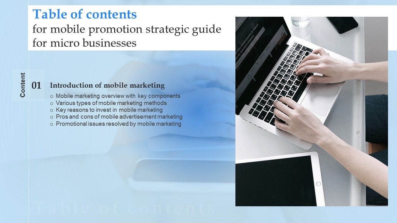 Table_Of_Contents_For_Mobile_Promotion_Strategic_Guide_For_Micro_Businesses_Key_Guidelines_PDF_Slide_1.jpg
