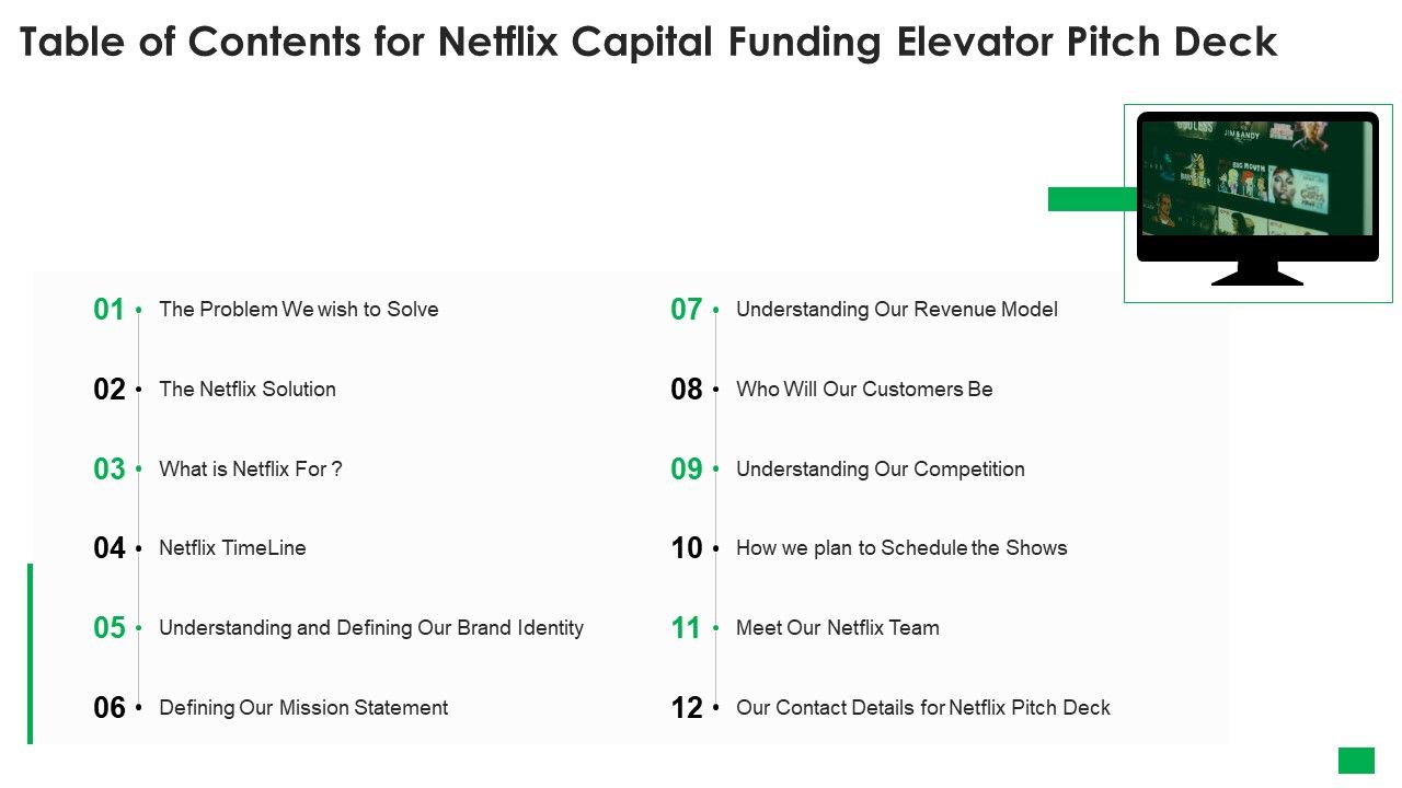 Table_Of_Contents_For_Netflix_Capital_Funding_Elevator_Pitch_Deck_Structure_PDF_Slide_1.jpg