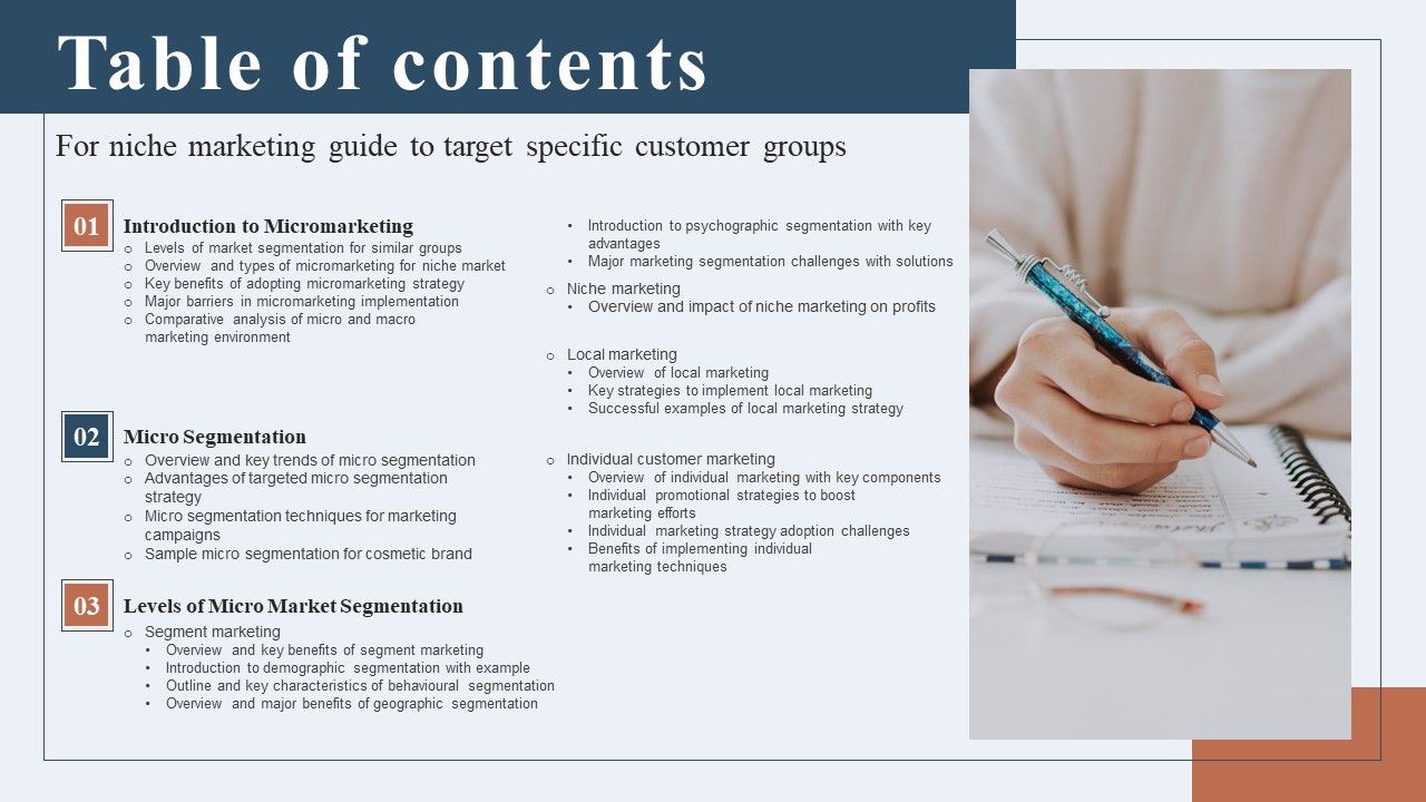 Table_Of_Contents_For_Niche_Marketing_Guide_To_Target_Specific_Customer_Groups_Icons_PDF_Slide_1.jpg