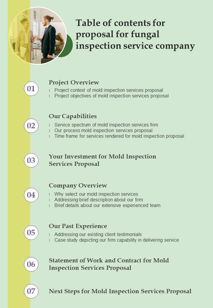 Table_Of_Contents_For_Proposal_For_Fungal_Inspection_Service_Company_One_Pager_Sample_Example_Document_Slide_1.jpg