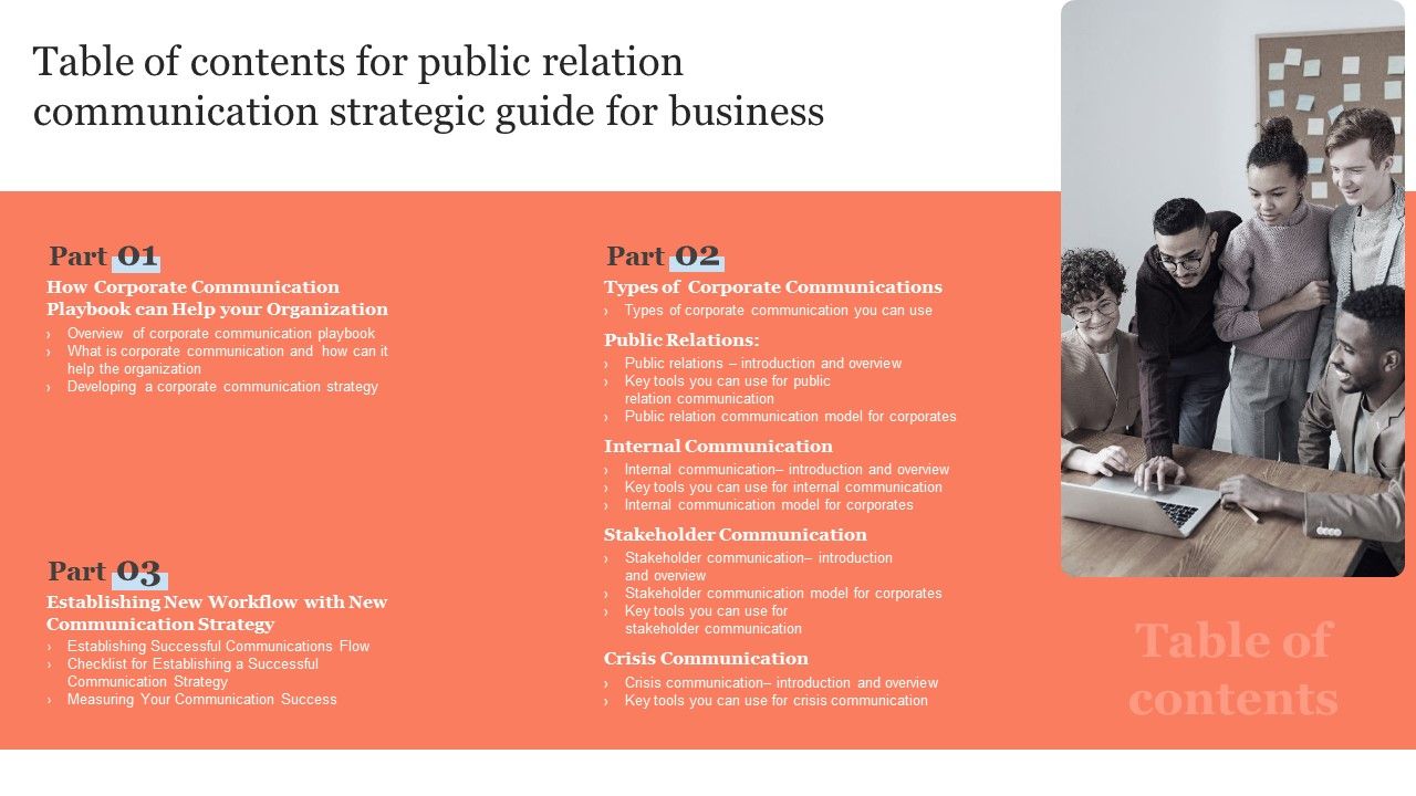 Table_Of_Contents_For_Public_Relation_Communication_Strategic_Guide_For_Business_Diagrams_PDF_Slide_1.jpg