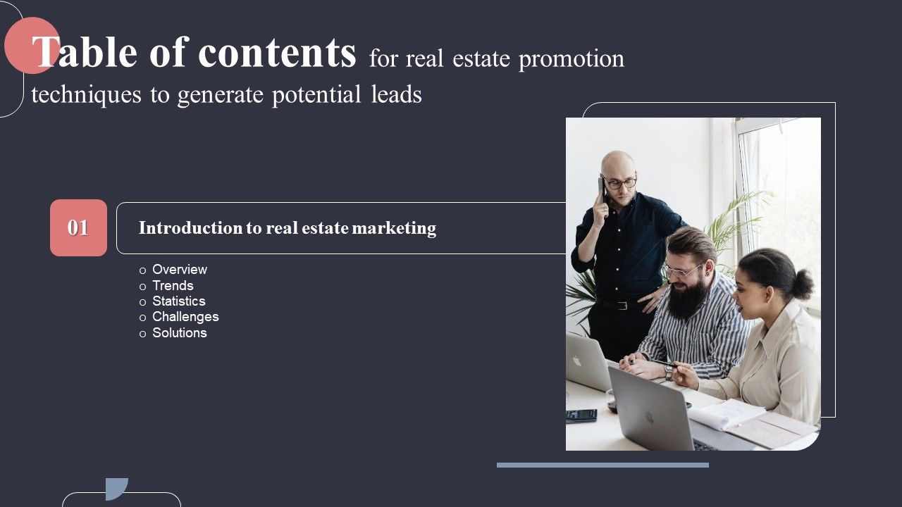 Table_Of_Contents_For_Real_Estate_Promotion_Techniques_To_Generate_Potential_Leads_Slides_PDF_Slide_1.jpg