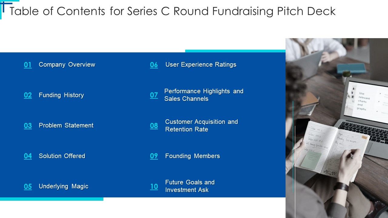 Table_Of_Contents_For_Series_C_Round_Fundraising_Pitch_Deck_Ppt_Pictures_Design_Ideas_PDF_Slide_1.jpg
