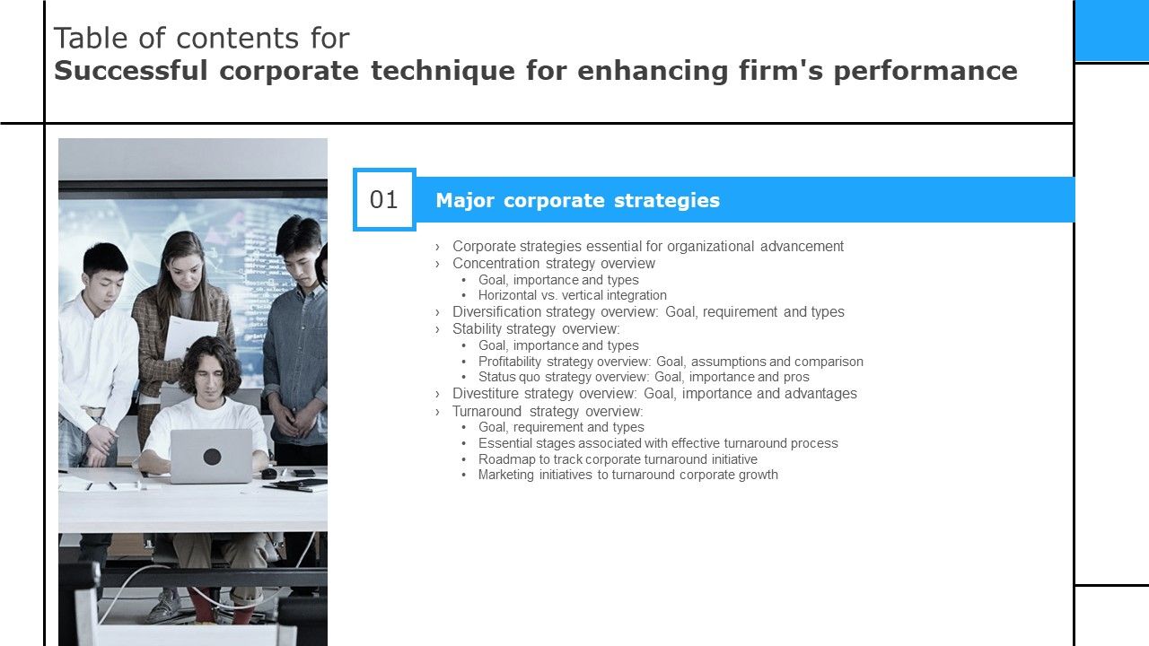 Table_Of_Contents_For_Successful_Corporate_Technique_For_Enhancing_Firms_Performance_Goal_Topics_PDF_Slide_1.jpg