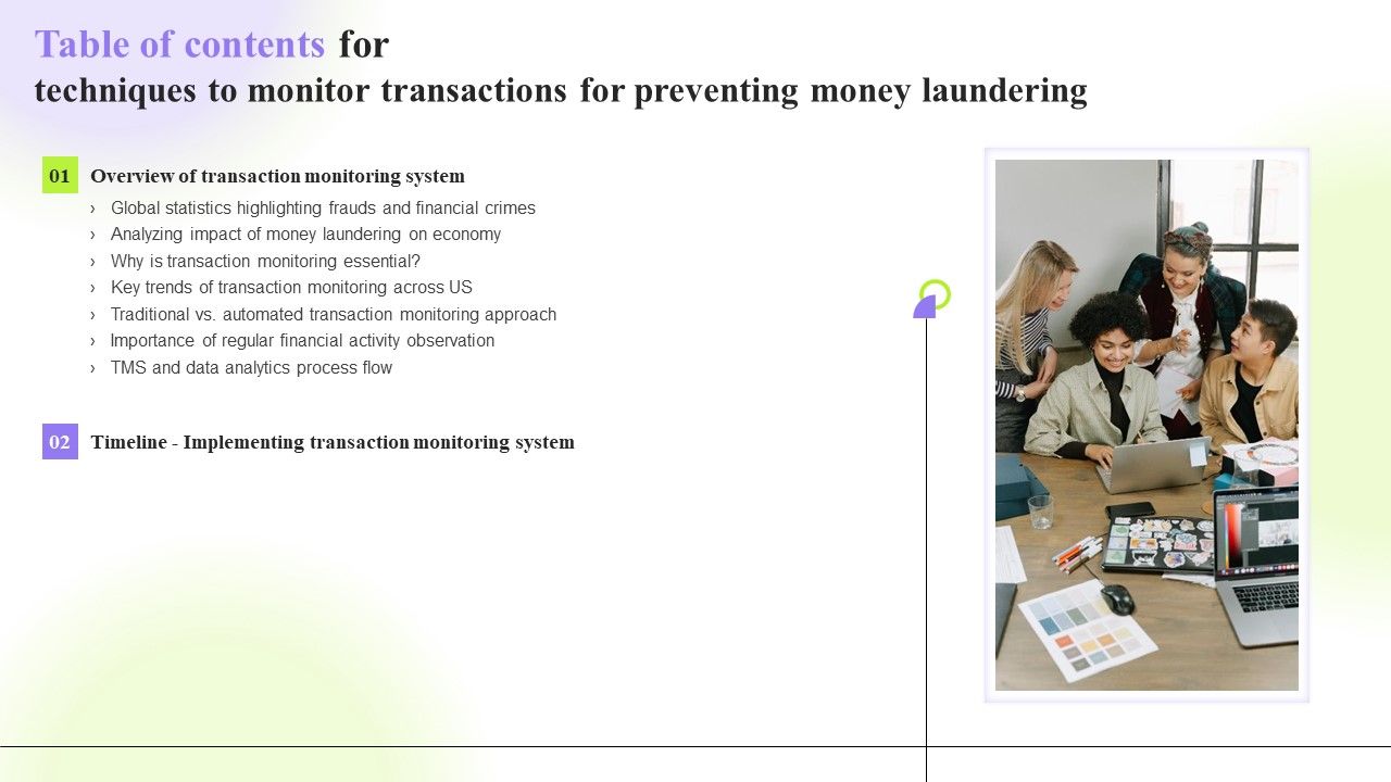 Table_Of_Contents_For_Techniques_To_Monitor_Transactions_For_Preventing_Money_Laundering_Introduction_PDF_Slide_1.jpg