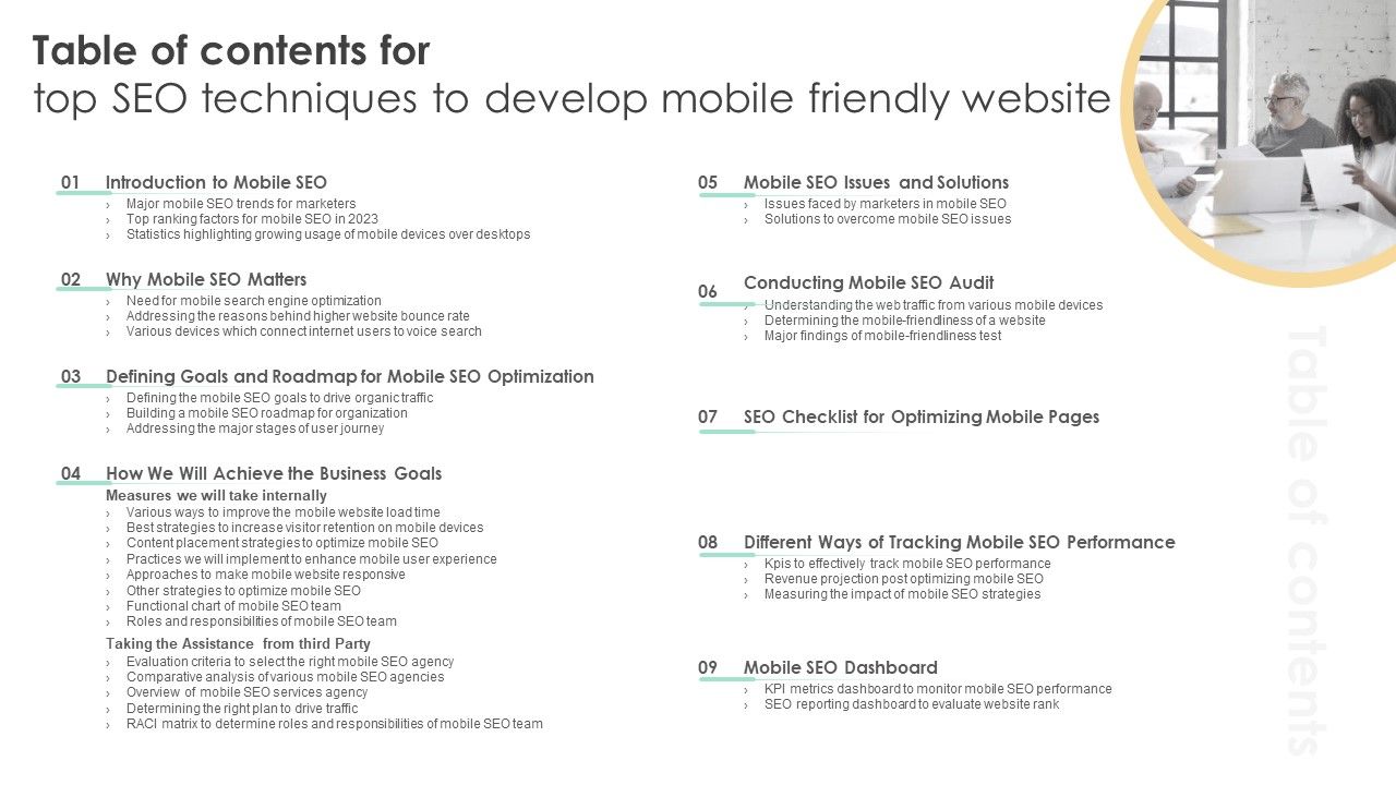 Table_Of_Contents_For_Top_SEO_Techniques_To_Develop_Mobile_Friendly_Website_Pictures_PDF_Slide_1.jpg