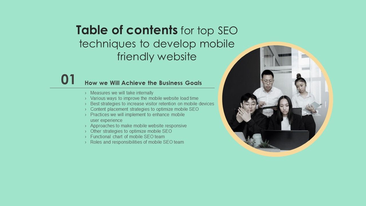 Table_Of_Contents_For_Top_SEO_Techniques_To_Develop_Mobile_Friendly_Website_Professional_PDF_Slide_1.jpg