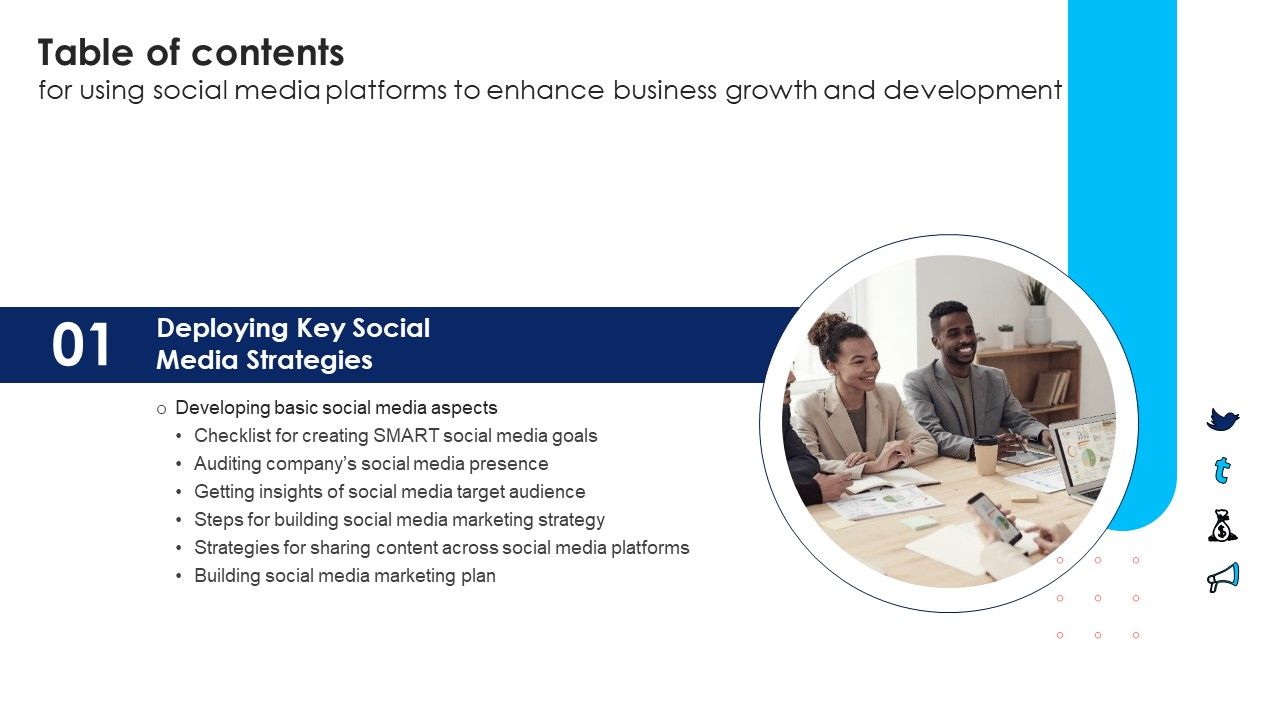 Table_Of_Contents_For_Using_Social_Media_Platforms_Enhance_Business_Growth_Development_Tips_Information_PDF_Slide_1.jpg