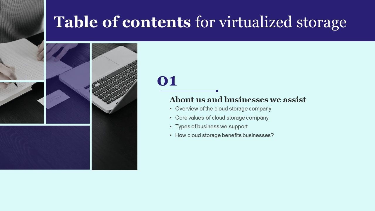 Table_Of_Contents_For_Virtualized_Storage_Core_Ppt_PowerPoint_Presentation_File_Layouts_PDF_Slide_1.jpg