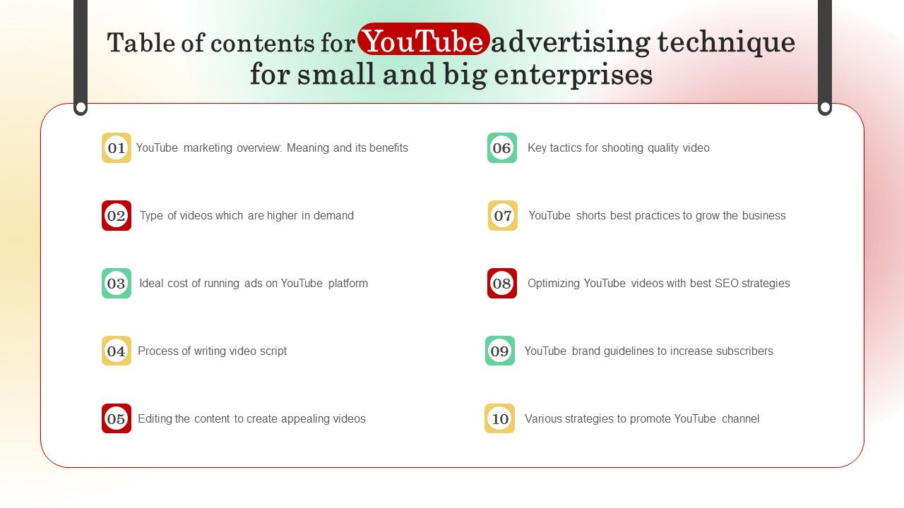 Table_Of_Contents_For_Youtube_Advertising_Technique_For_Small_And_Big_Enterprises_Information_PDF_Slide_1.jpg
