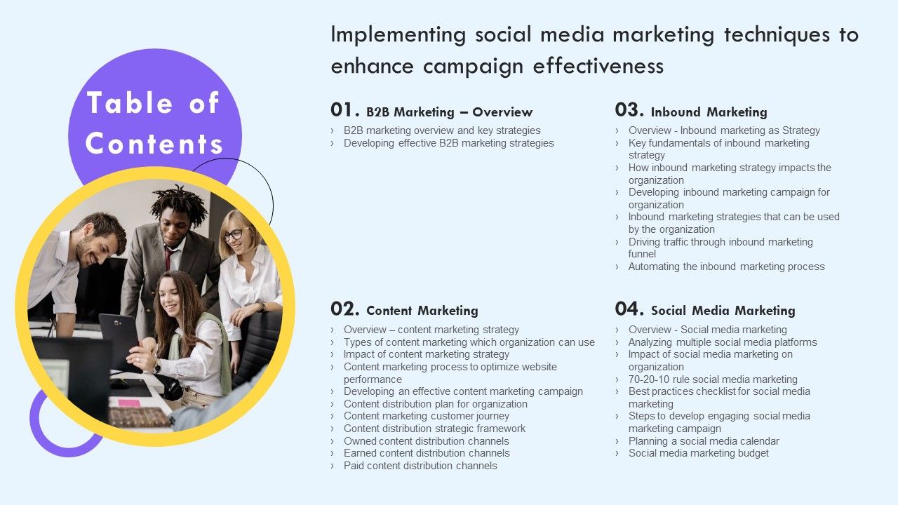 Table_Of_Contents_Implementing_Social_Media_Marketing_Techniques_To_Enhance_Campaign_Effectiveness_Inspiration_PDF_Slide_1.jpg