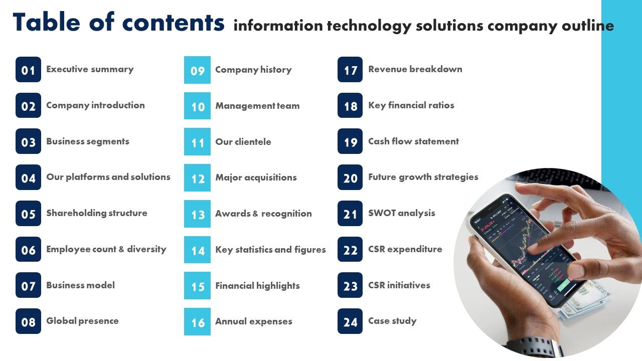 Table_Of_Contents_Information_Technology_Solutions_Company_Outline_Designs_PDF_Slide_1.jpg