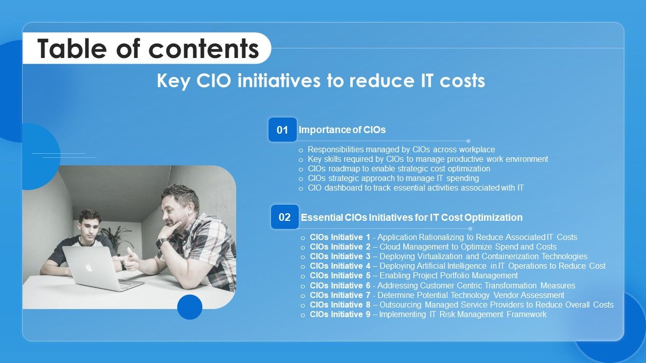 Table_Of_Contents_Key_CIO_Initiatives_To_Reduce_IT_Costs_Clipart_PDF_Slide_1.jpg