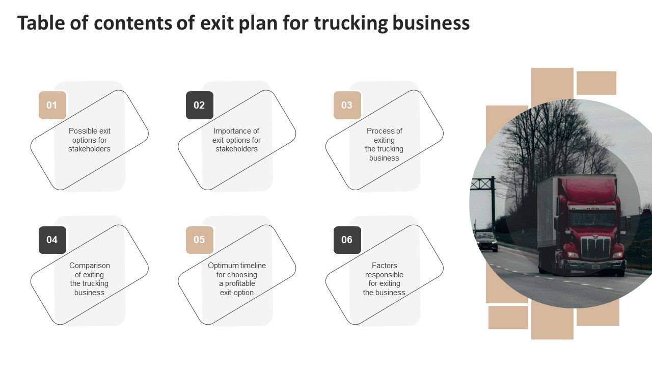 Table_Of_Contents_Of_Exit_Plan_For_Trucking_Business_Rules_PDF_Slide_1.jpg