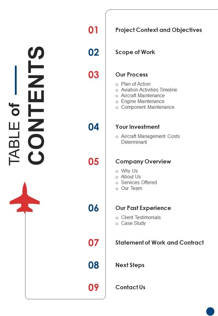 Table_Of_Contents_Private_Plane_Administration_Company_Proposal_One_Pager_Sample_Example_Document_Slide_1.jpg
