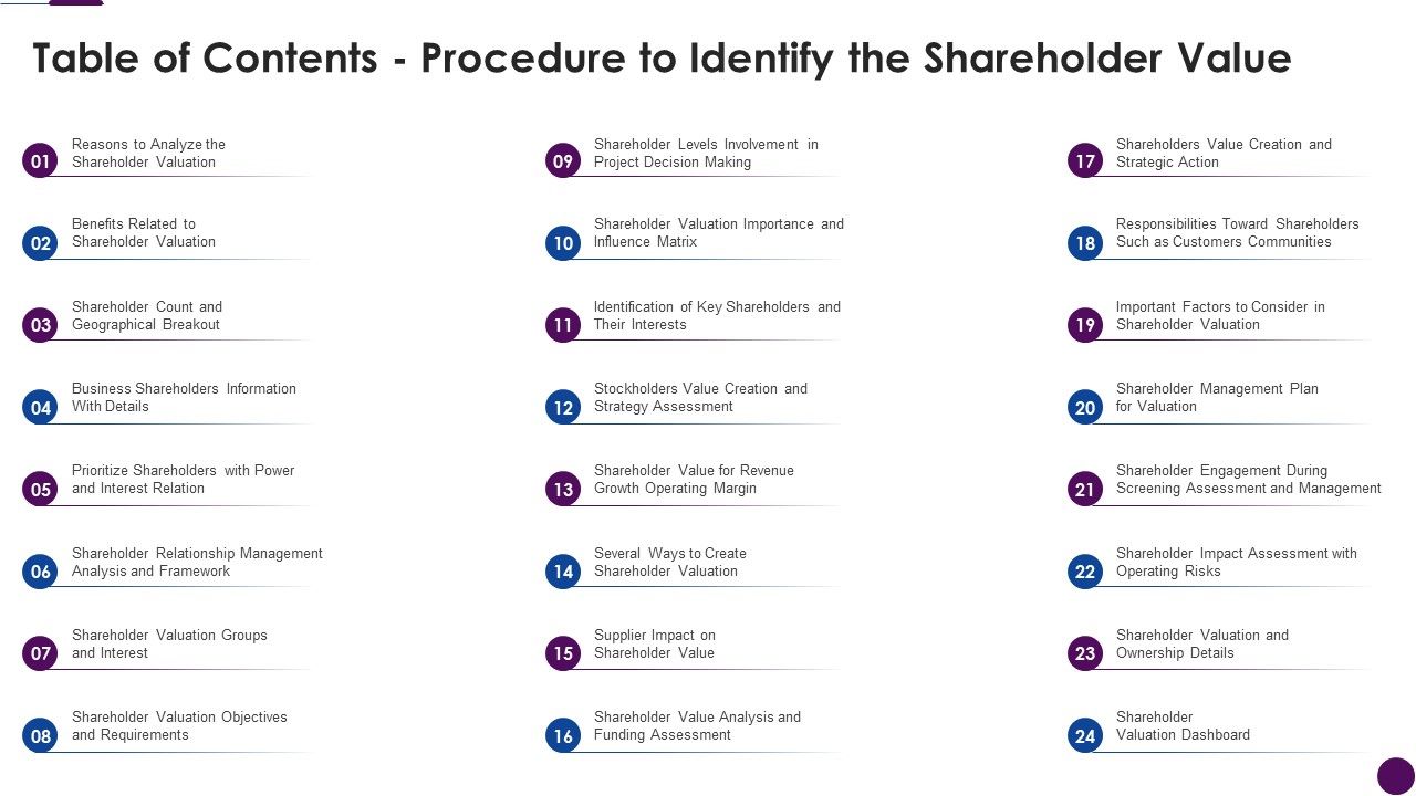 Table_Of_Contents_Procedure_To_Identify_The_Shareholder_Value_Sample_PDF_Slide_1.jpg