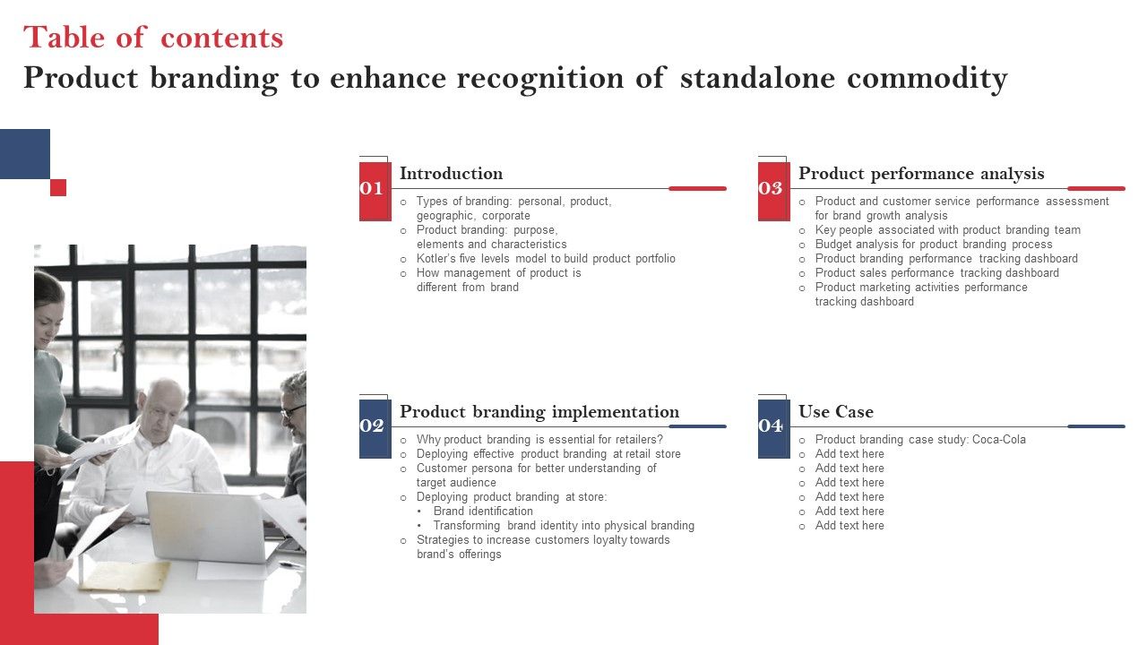 Table_Of_Contents_Product_Branding_To_Enhance_Recognition_Of_Standalone_Commodity_Brochure_PDF_Slide_1.jpg