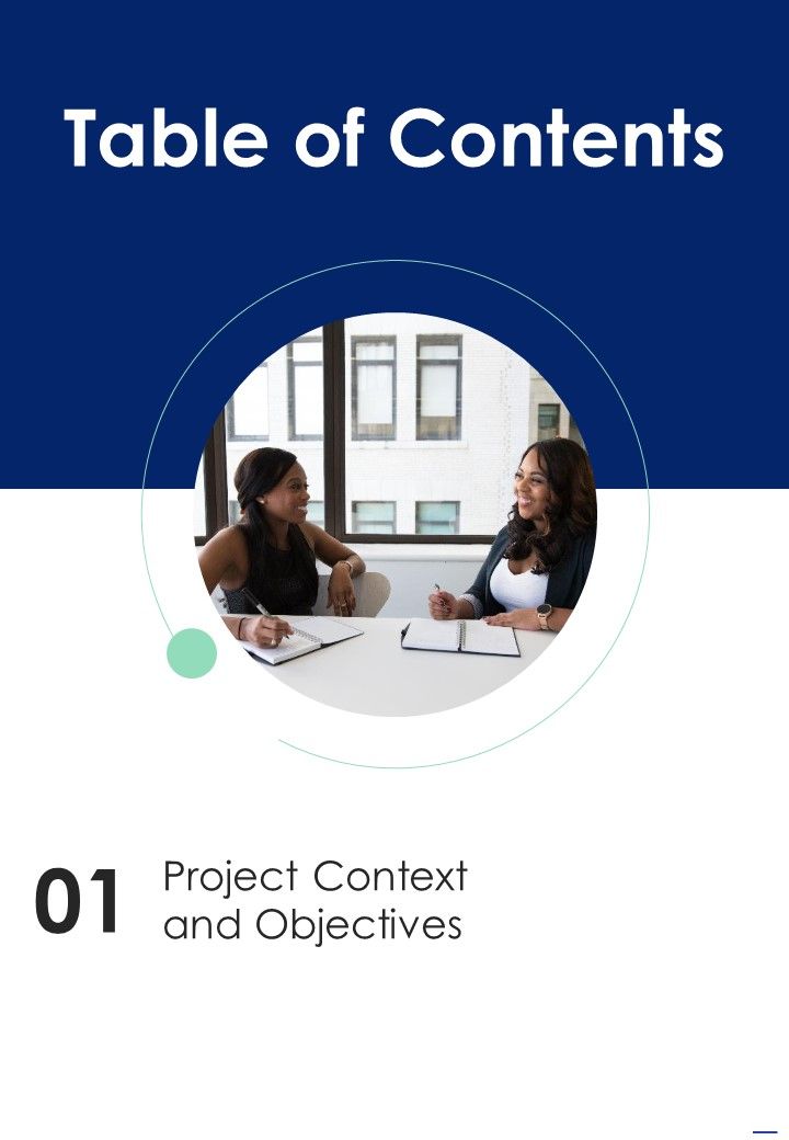 Table Of Contents Proposal For Information Processing Facility Services One Pager Sample Example Document Slide01
