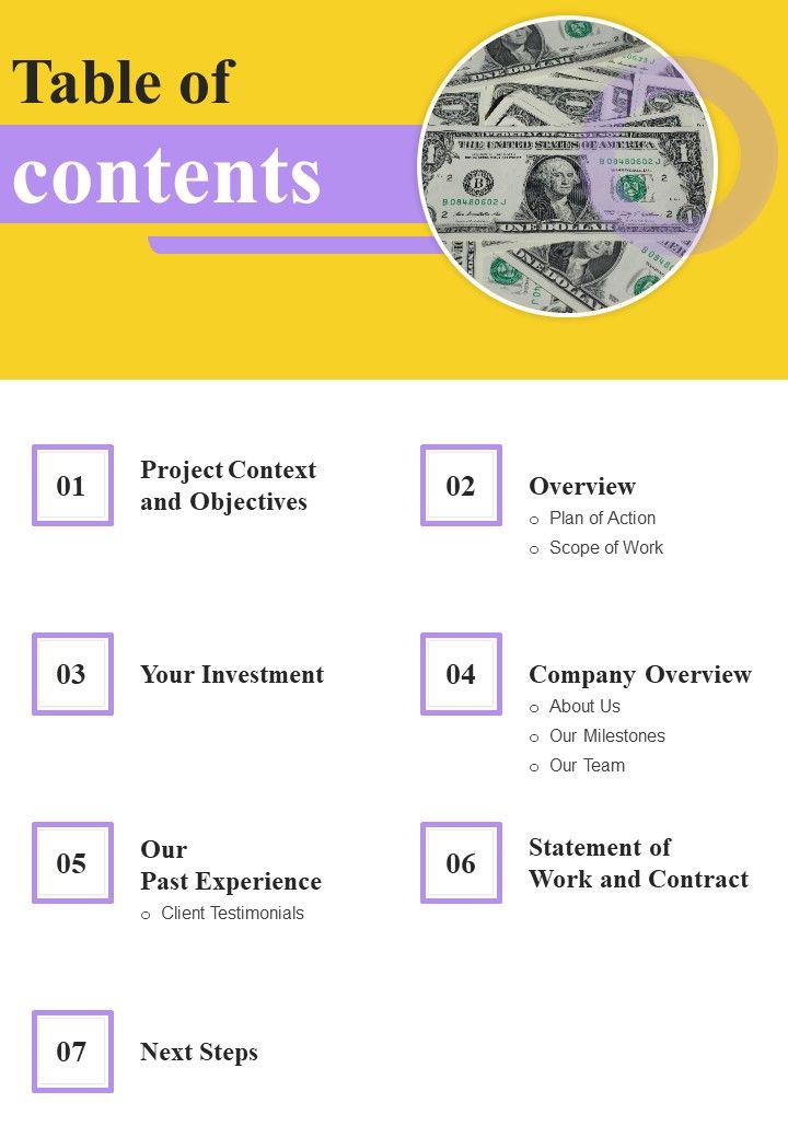 Table_Of_Contents_Proposal_For_Wealth_Tax_Contractual_Services_One_Pager_Sample_Example_Document_Slide_1.jpg