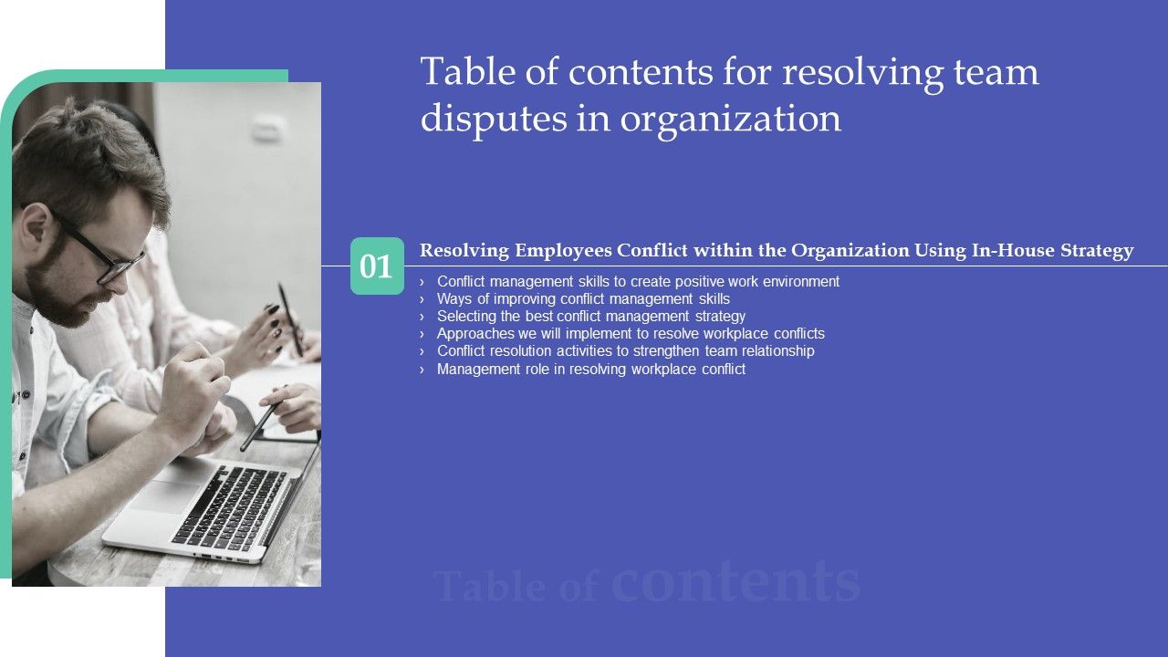 Table_Of_Contents_Resolving_Team_Disputes_In_Organization_Skills_Download_PDF_Slide_1.jpg