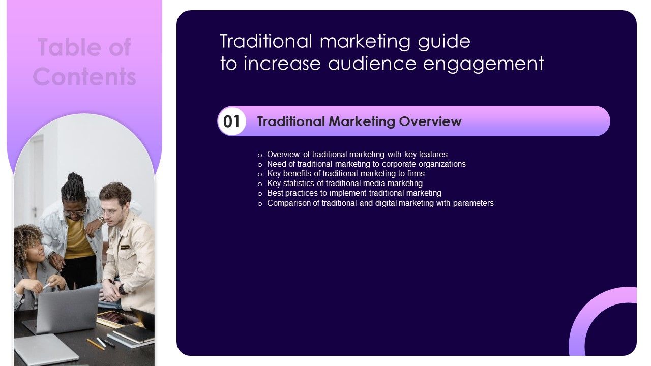 Table_Of_Contents_Traditional_Marketing_Guide_To_Increase_Audience_Engagement_Key_Guidelines_PDF_Slide_1.jpg