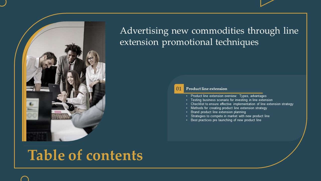 Table_Of_Contnets_Advertising_New_Commodities_Through_Line_Extension_Promotional_Template_PDF_Slide_1.jpg