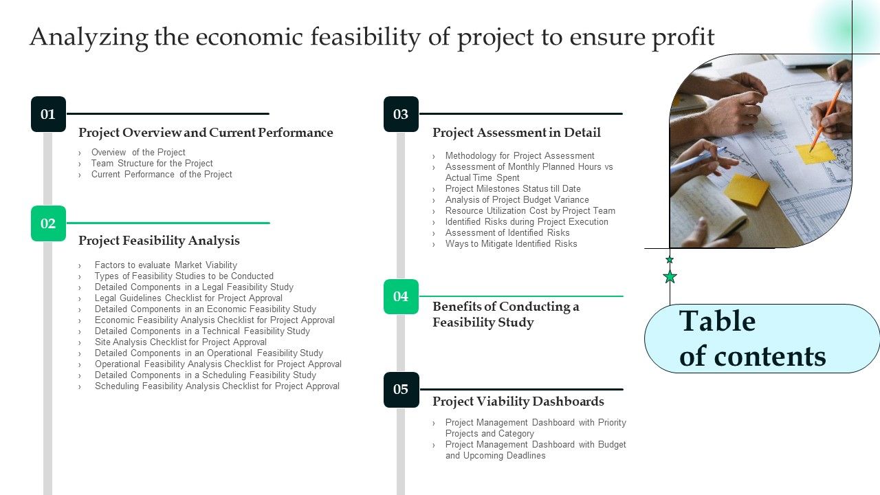 Table_Of_Contnets_Analyzing_The_Economic_Feasibility_Of_Project_To_Ensure_Brochure_PDF_Slide_1.jpg