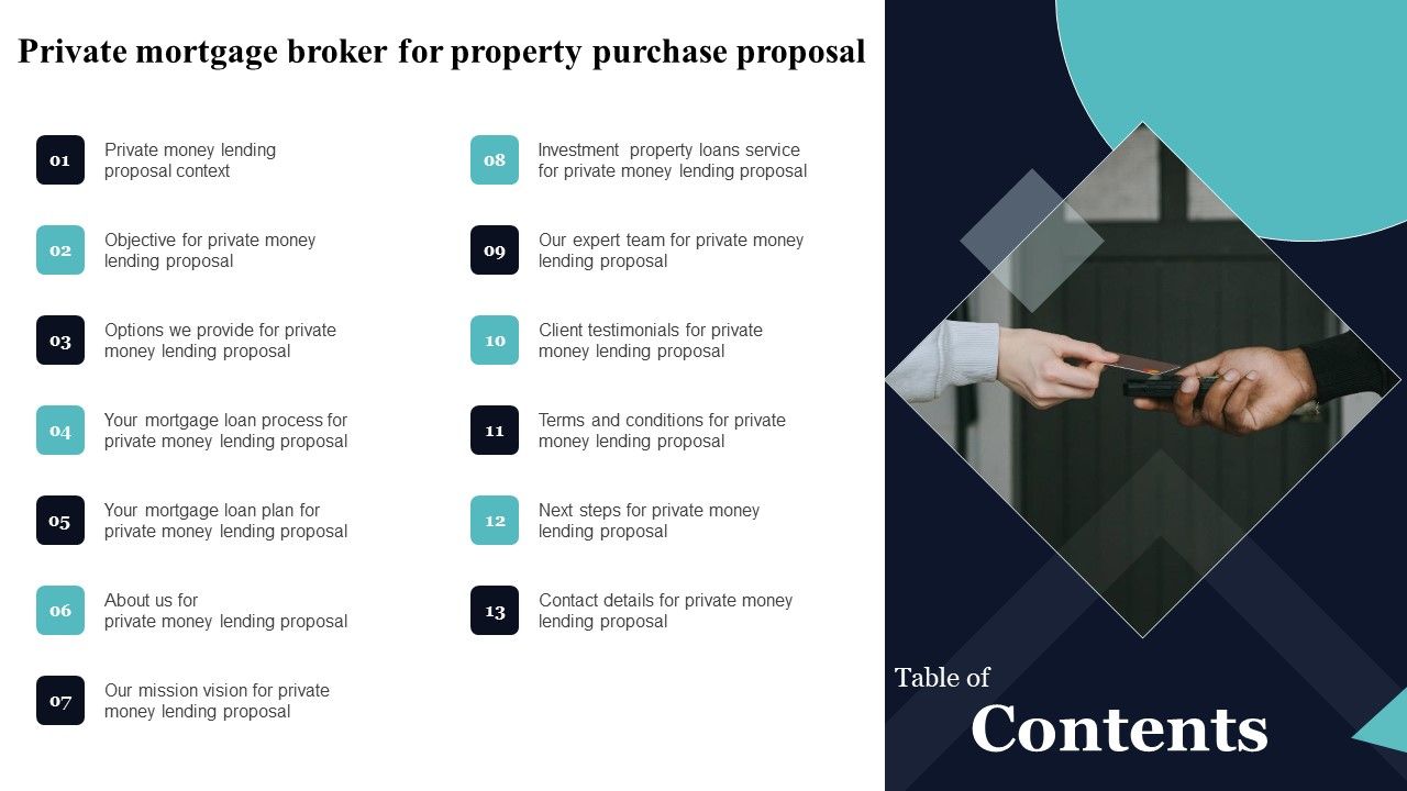 Table_Of_Contnets_Private_Mortgage_Broker_For_Property_Purchase_Proposal_Background_PDF_Slide_1.jpg