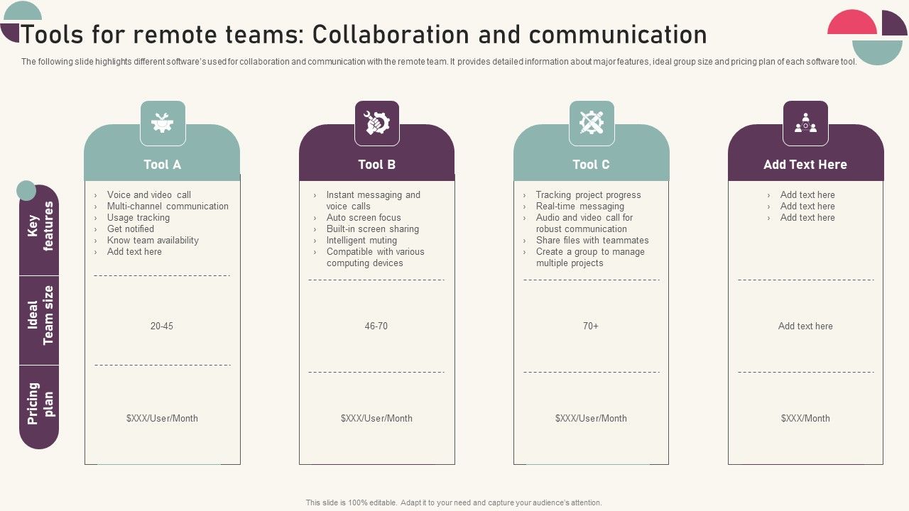 Tactics_For_Establishing_Sustainable_Hybrid_Work_Environment_Tools_For_Remote_Teams_Collaboration_Diagrams_PDF_Slide_1.jpg