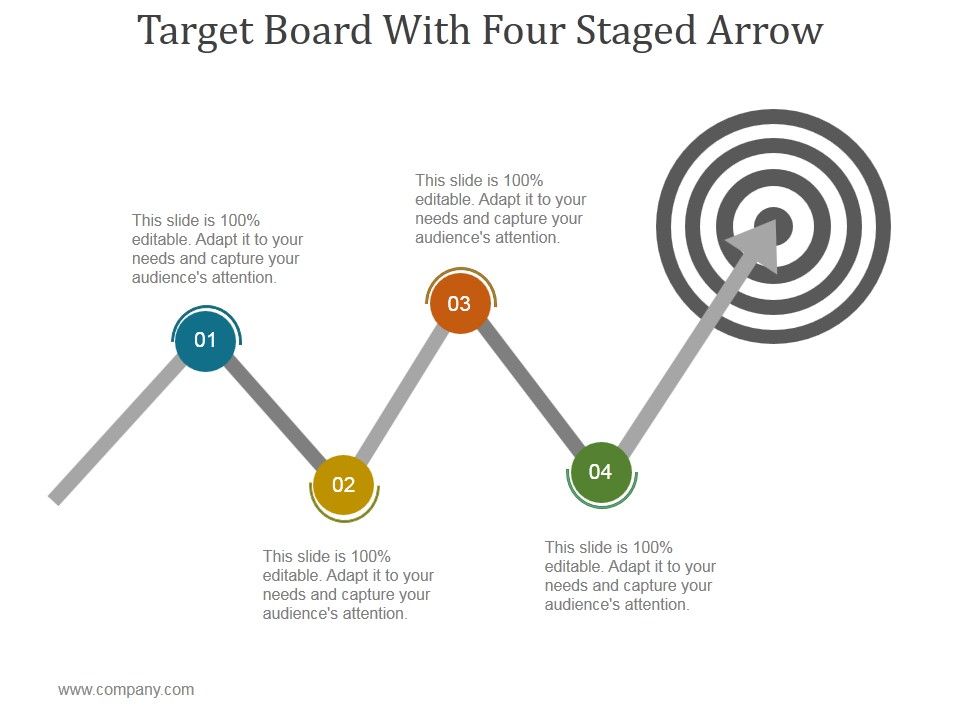 Target_Board_With_Four_Staged_Arrow_Ppt_PowerPoint_Presentation_Information_Slide_1.jpg