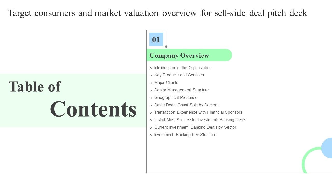 Target_Consumers_Market_Valuation_Overview_Sell_Side_Deal_Pitch_Deck_Table_Of_Contents_Elements_PDF_Slide_1.jpg