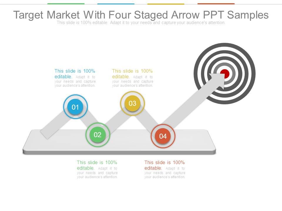 Target_Market_With_Four_Staged_Arrow_Ppt_Samples_1.jpg