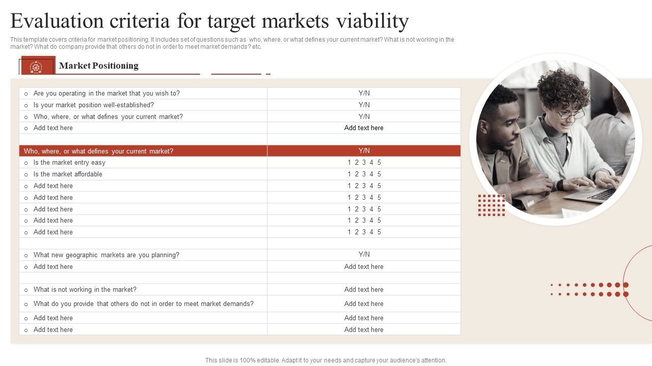 Target_Marketing_Techniques_Evaluation_Criteria_For_Target_Markets_Viability_Professional_PDF_Slide_1.jpg